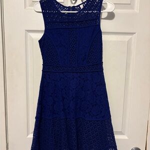Xhilaration Royal Blue Lace Dress